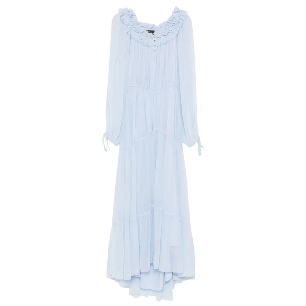 NWT Maje Flared Light Blue Dress Size 36 US 4 - Picture 6 of 11